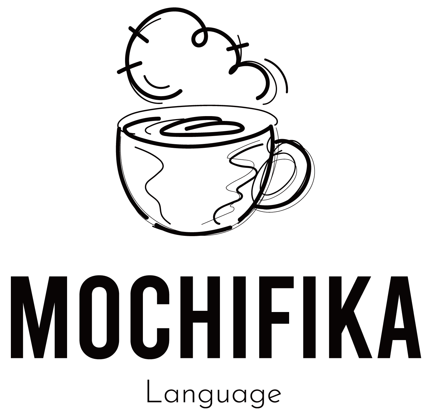 Mochifika logo - Japanese with Akari