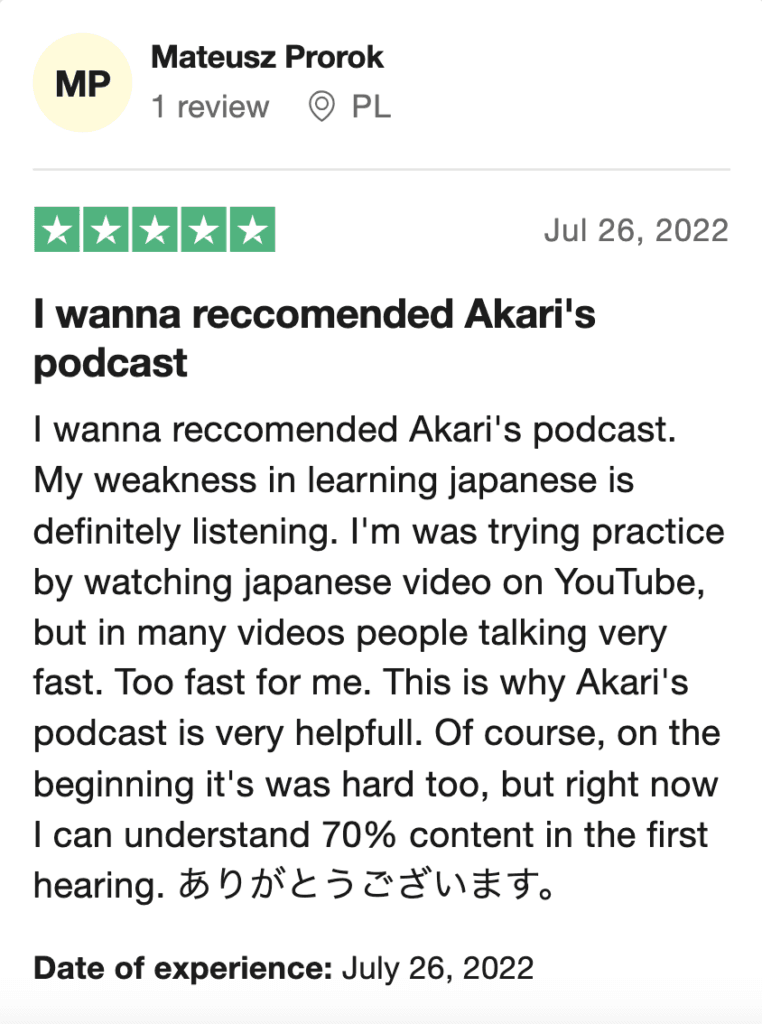 What People say about "Slow Japanese"